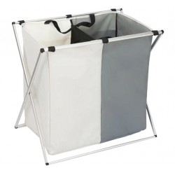 Cos textil pliabil cu 2 compartimente 113 l, 61 x 60 x 39 cm Cos textil pliabil cu 2 compartimente 113 l, 61 x 60 x 39 cm